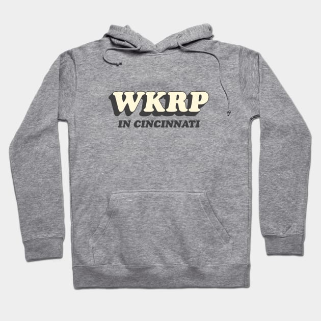 WKRP in Cincinnati Black Hoodie by Sayang Anak
